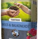Sack mit Kleeschulte torffreier Beet- und Balkonerde in der Größe 45 Liter