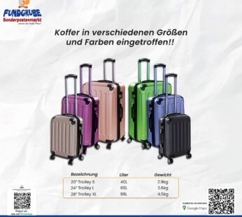 Reisekoffer Trolley in verschiedenen Größen und Farben