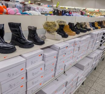 Damen Winterstiefel mit Pelzbesatz