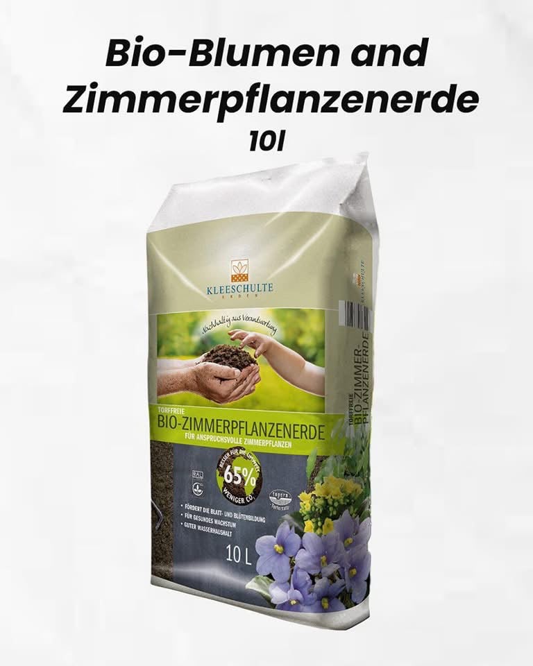 Beutel mit 10 Litern Bio-Zimmerpflanzenerde von Kleeschulte