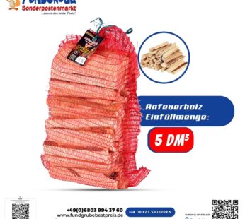 Anfeuerholz im 5 dm³ Netz